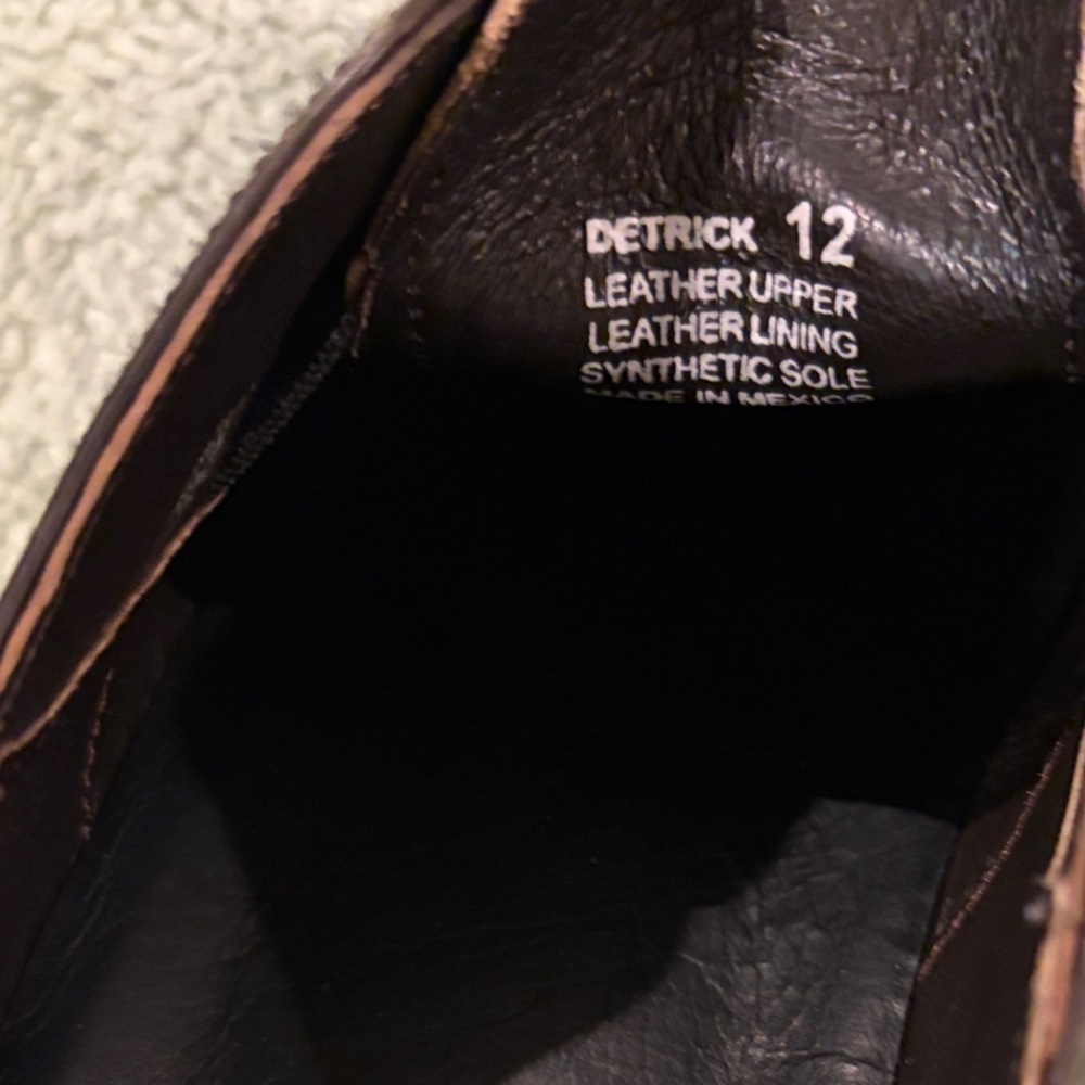 Freebird by Steven Luxury Brown Leather Dress Shoes sz 12 - Picture 7 of 9